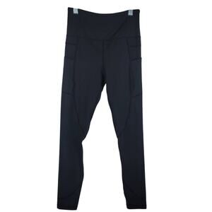 Zyia Active Athletic Hiking Black Women Side Pockets Leggings Size 2